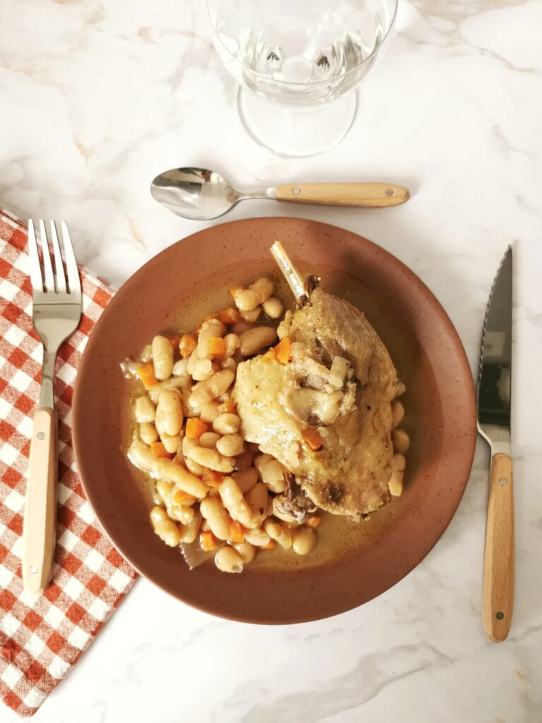 Confit de canard d’haricots blancs
